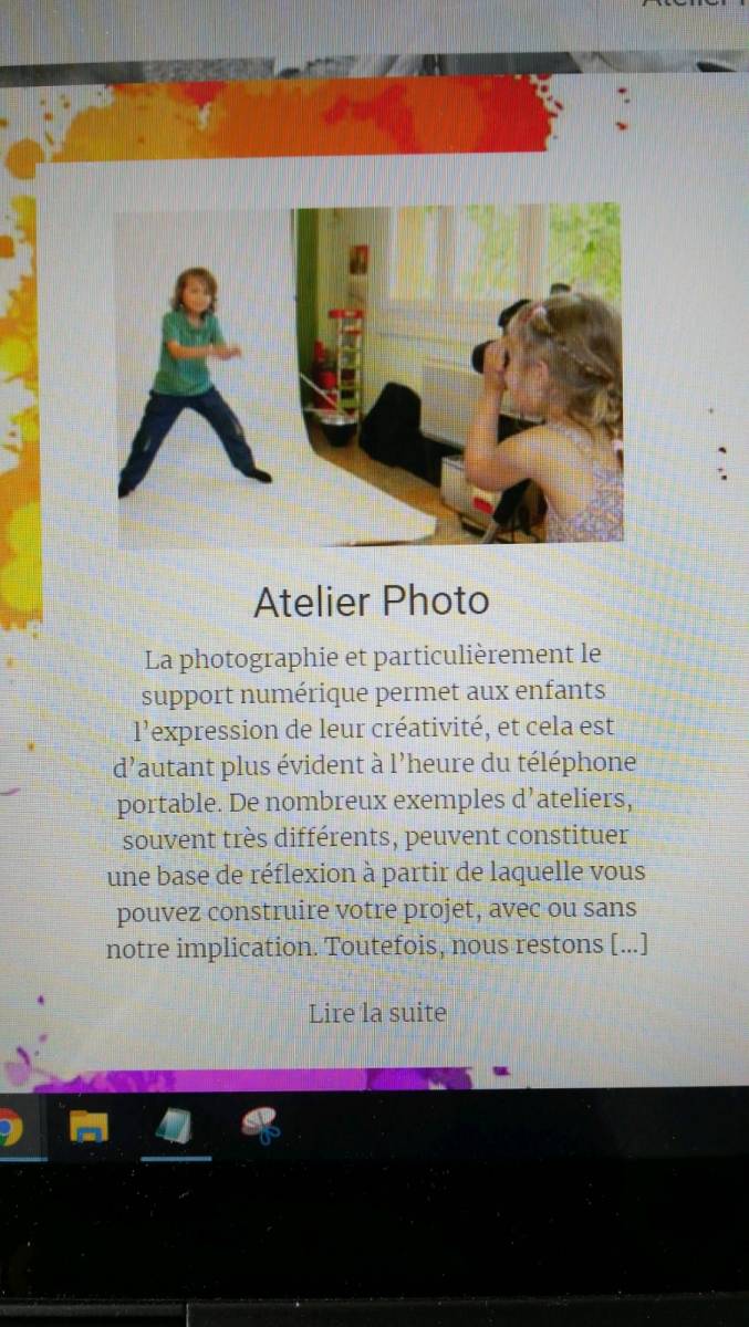Atelier photo enfant pour centre de loisirs à Martigues par un photographe